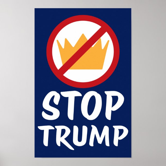 Póster NO KINGS STOP TRUMP Anti-Trump | RYBl | Protest (Frente)