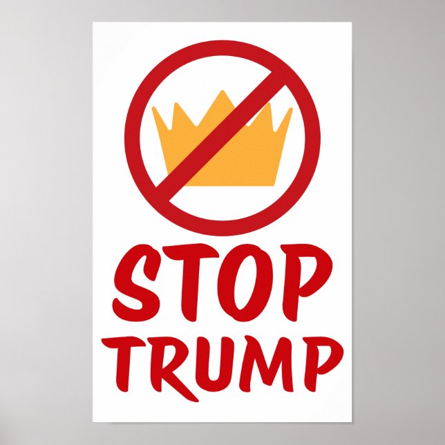 Póster NO KINGS STOP TRUMP Anti-Trump | RYW | Protest (Frente)