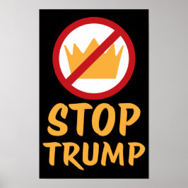 Póster NO KINGS STOP TRUMP Anti-Trump | RYYB | Protest