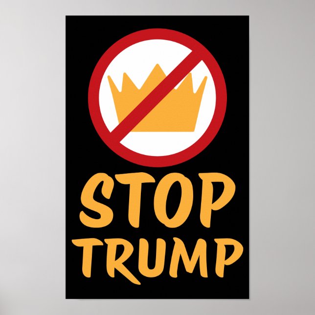 Póster NO KINGS STOP TRUMP Anti-Trump | RYYB | Protest (Frente)