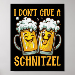 Póster No Le Dé Gracia A La Cerveza Alemana Schnitzel