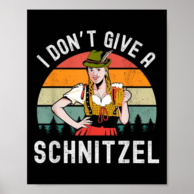 Póster No Le Dé Un Schnitzel A La Cerveza Wurst Gracioso  (Frente)