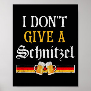 Póster No Le Dé Una Cerveza Alemana Schnitzel Graciosa _3