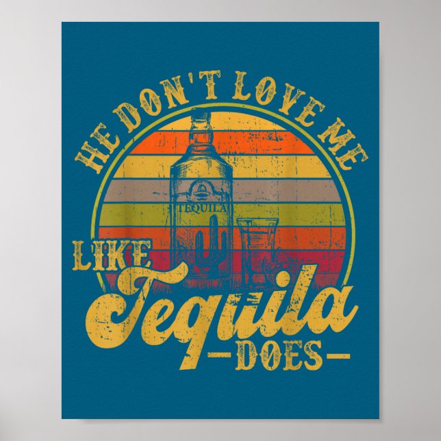 Póster ¿No le gusta el tequila mexicano para beber (Frente)