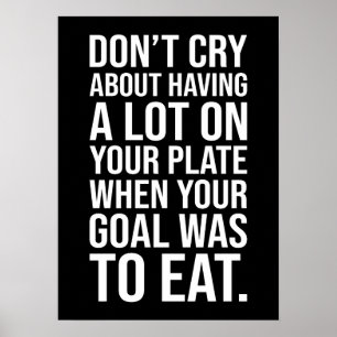 Póster No lloren - Motivación del éxito de golpe