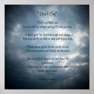 Póster No llores..Poem Poster