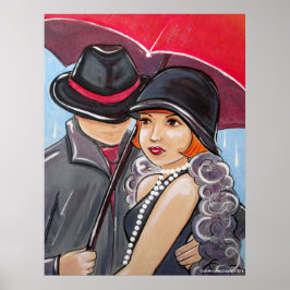 Póster No llueva en mi desfile - Flapper de los años 20