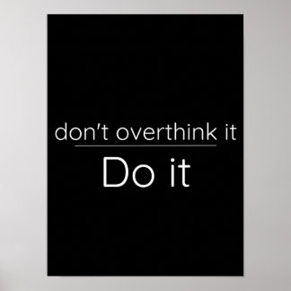 Póster No lo pienses más - Poster motivacional