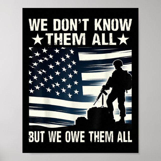 Póster No Los Conocemos A Todos Pero Les Debemos A Todos (Frente)