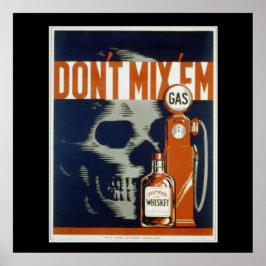 Póster No los mezcle.