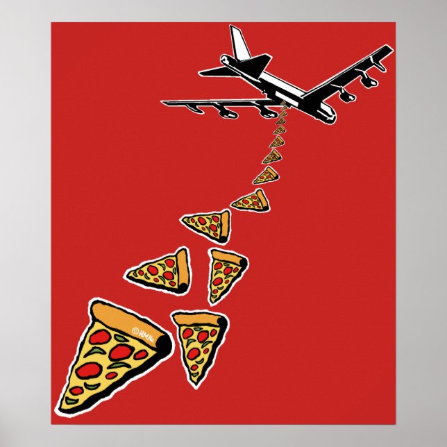 Póster No más pizza de guerra (Frente)
