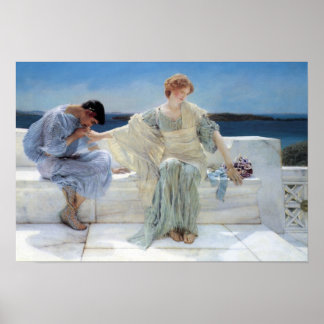 Póster No más preguntas por Sir Lawrence Alma Tadema