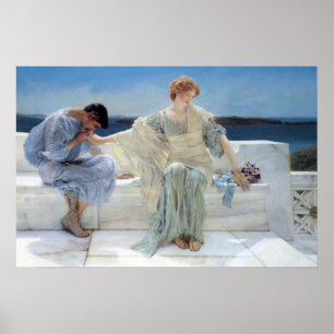 Póster No más preguntas por Sir Lawrence Alma Tadema
