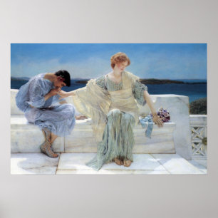 Póster No más preguntas por Sir Lawrence Alma Tadema