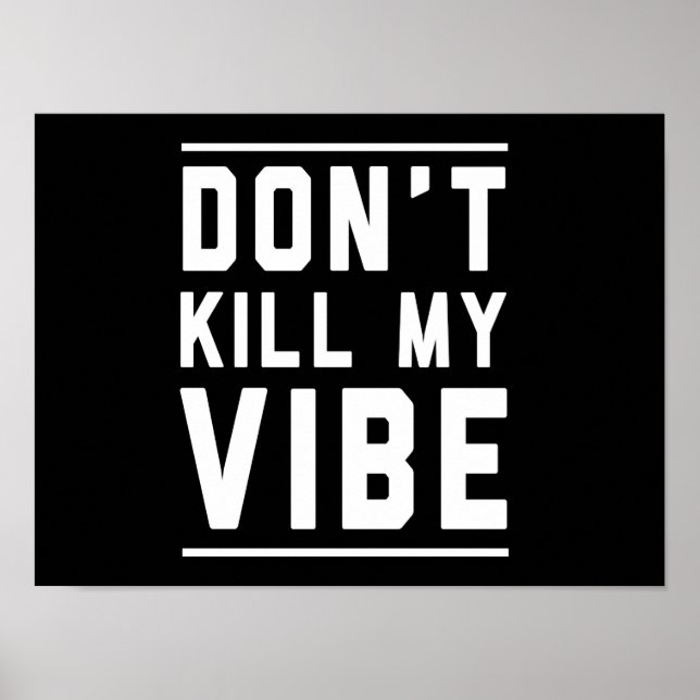 Póster No maten mi vibe (Frente)