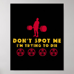 Póster No me ayudes2 Estoy tratando de morir culturismo