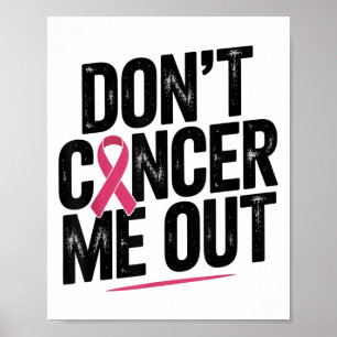 Póster No Me Cáncer De Nuevo Nk Ribbon Awarene De Cáncer 
