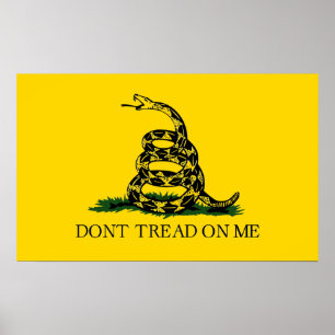 Póster No me engañen - Bandera de Gadsden