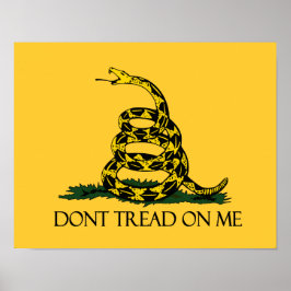 Póster No me engañen con la bandera de Gadsden ejército h