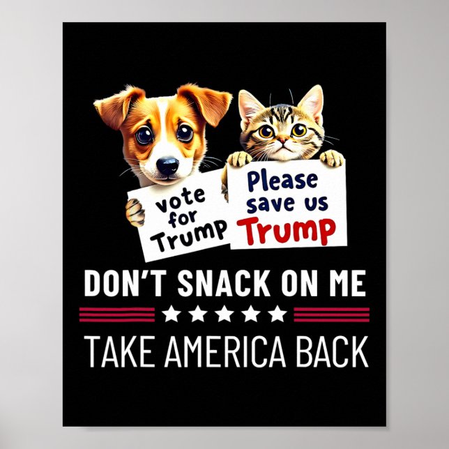 Póster No me engañes con perros gatos graciosos (Frente)