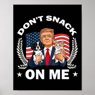 Póster No me engañes el gracioso gato que Donald Trump ha