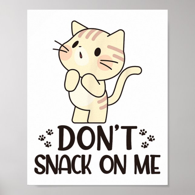 Póster No me engañes, gato gracioso (Frente)