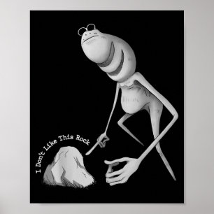 Póster No Me Gusta Esta Roca Divertido Marcus The Worm Me