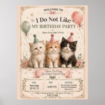 No Me Gusta Mi Fiesta De Cumpleaños De Bienvenida 