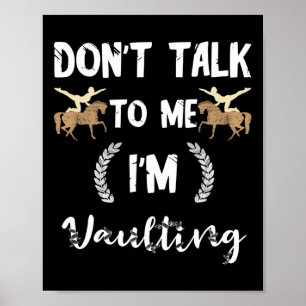 Póster No Me Hablen De Vaulting Equestrian Horse Vault