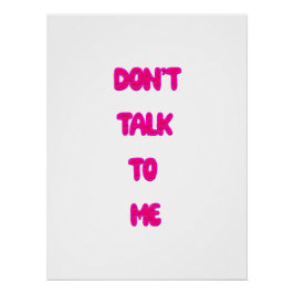 Póster No me hables