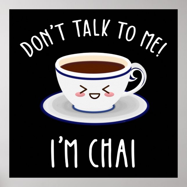 Póster No me hables, soy Chai. (Frente)