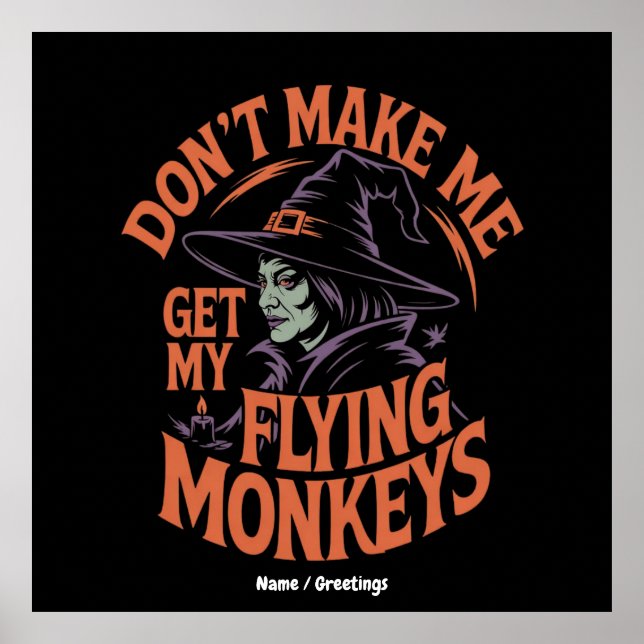 Póster No me hagas entender a mis monos voladores una bru (Frente)