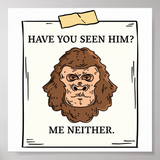 Póster No Me Has Visto Criptozoología (Frente)