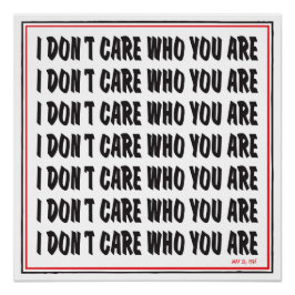 Póster No me importa quién eres el 76