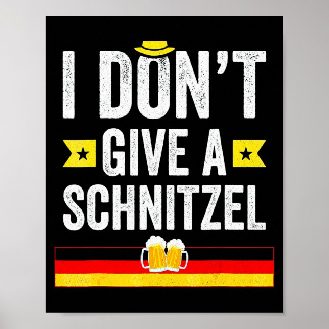 Póster No me importa un schnitzel alemán (Frente)