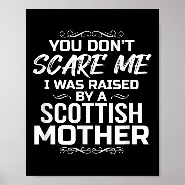 Póster No me llames madre escocesa. (Frente)