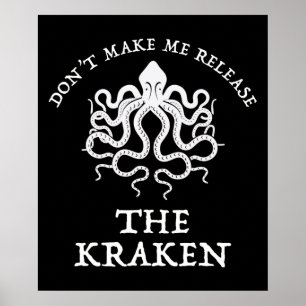 Póster No me obligues a liberar al Kraken