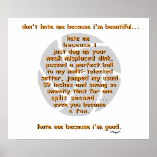 Póster No me odies, VOLEIBOL