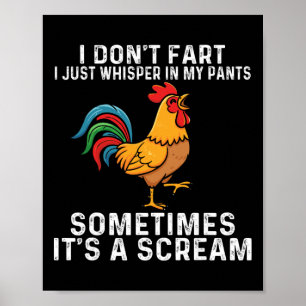 Póster No me peo solo susurro en mis pantalones Humor de