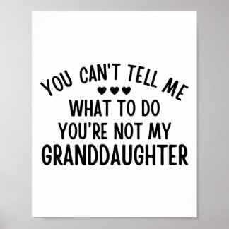 Póster No me puedes decir qué hacer tú y#; no eres mi gra