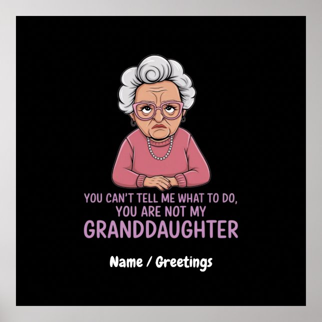 Póster No me puedes decir que no eres mi nieta (Frente)