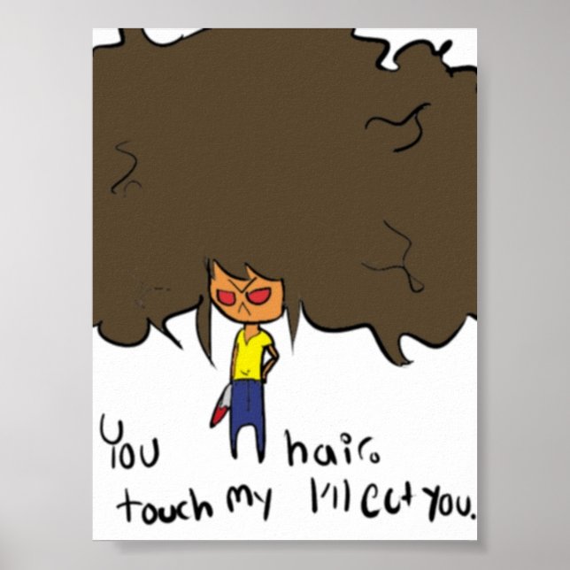 Póster No me toques (Frente)