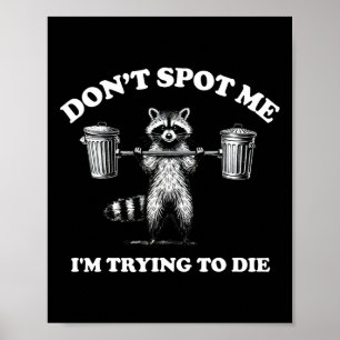 Póster No me veas, estoy tratando de morir