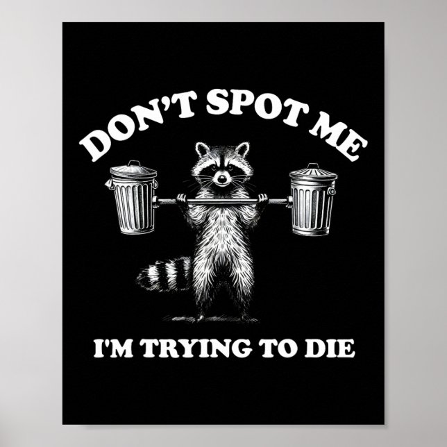 Póster No me veas, estoy tratando de morir (Frente)