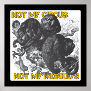 Póster No mi circo, no mis monos