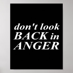 Póster No Mirar Hacia Atrás Con Rabia Motivacional Dicien