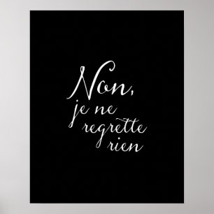 Póster No mire detrás - ningún inspirador francés de los