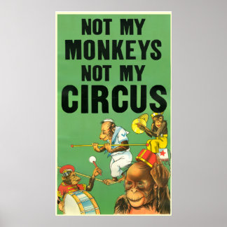 PÓSTER NO MIS MONOS NI MI CÍRCULO