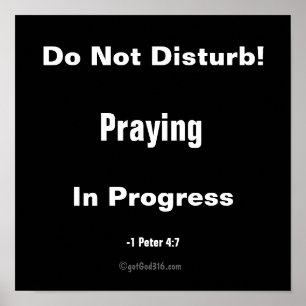 Póster No molestar gotGod316.com