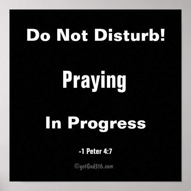 Póster No molestar gotGod316.com (Frente)